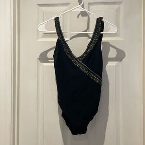 Gottex black one piece swimsuit SZ 10